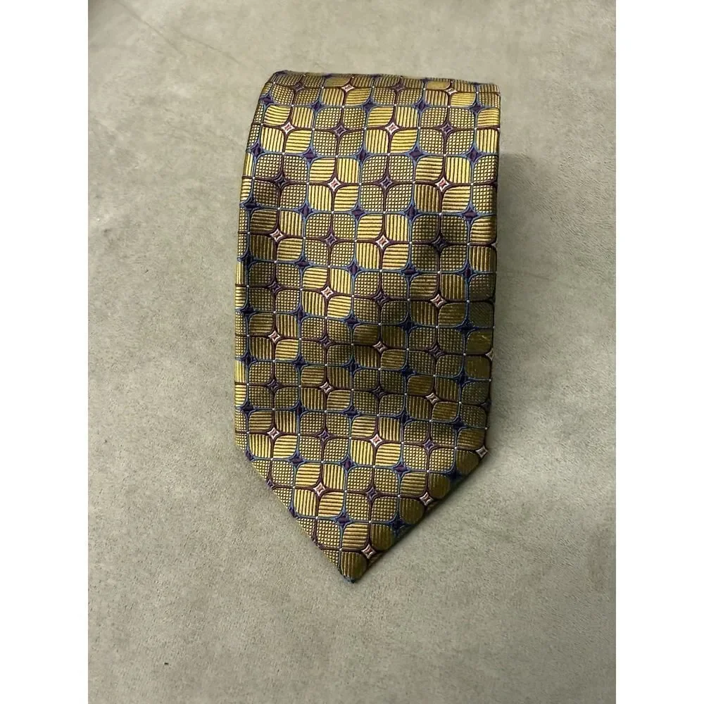 Jos A Bank Multicolored 100% Silk Tie